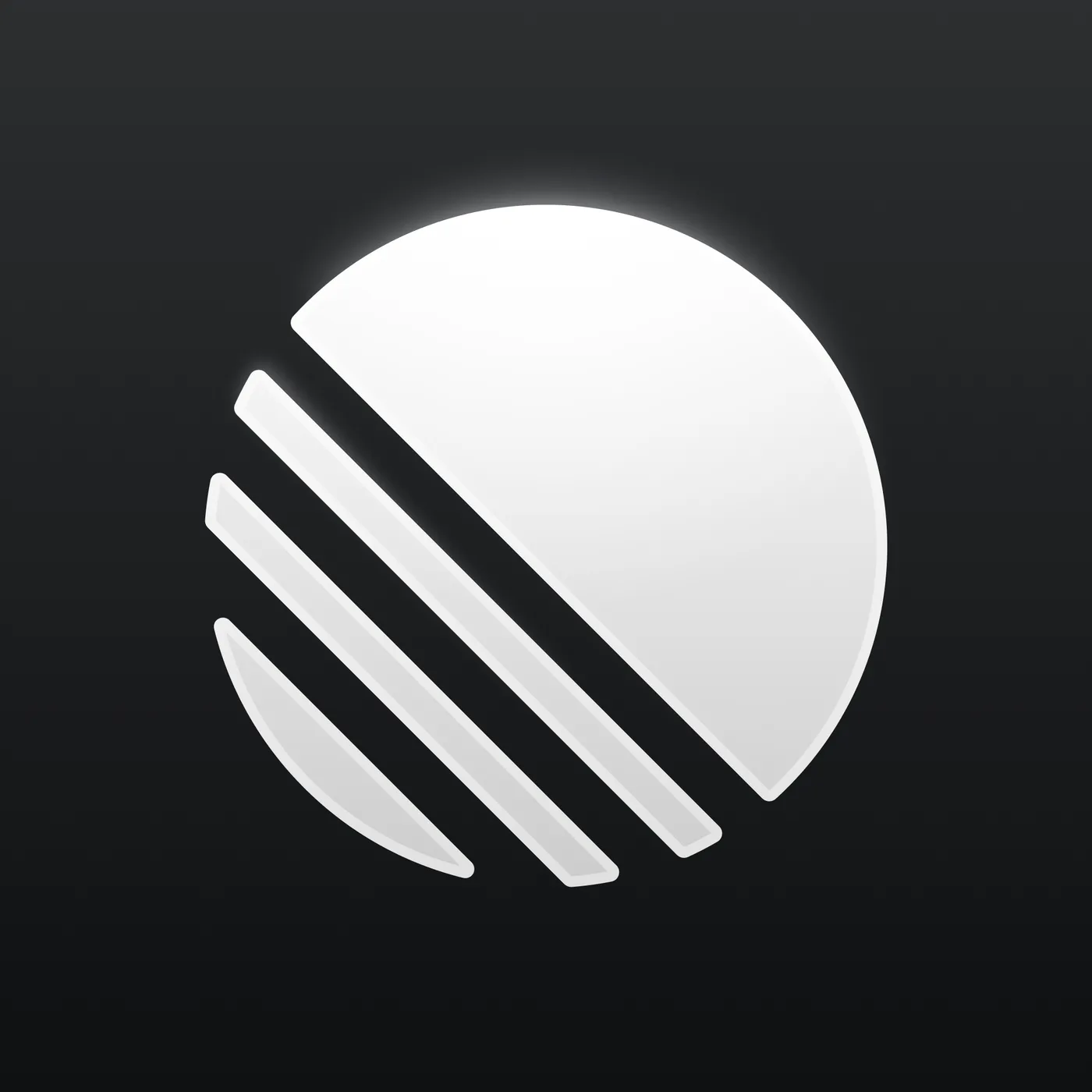 Linear: App icon on near-black